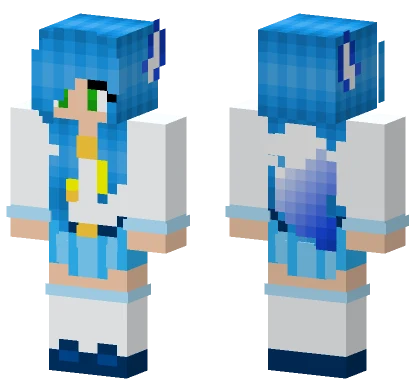 Azure S SM School Uniform Minecraft skin