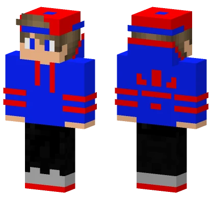 B 44 Gamer Red Minecraft skin