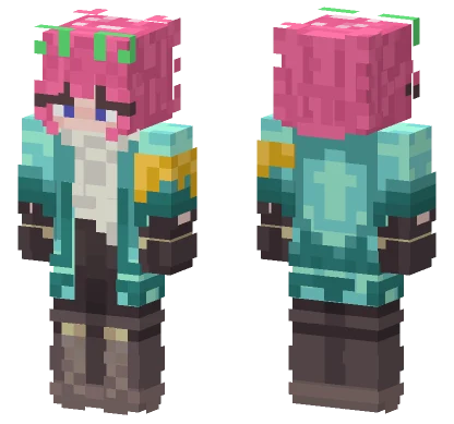 Babbabs Pink Hair Minecraft skin