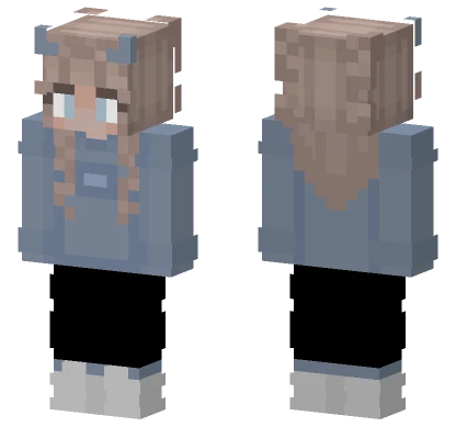 Baby Blue Girl Minecraft skin