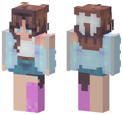 Baby Blue Outfit Minecraft skin