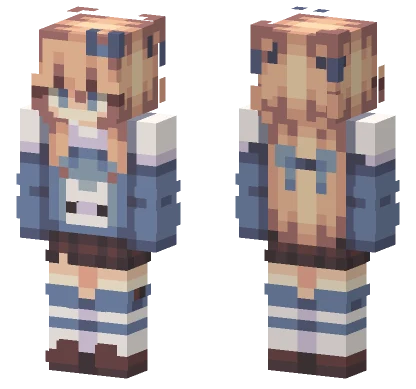 Baby Blue Outfit Minecraft skin