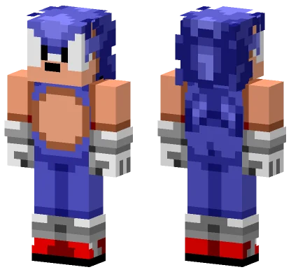 Baby Sonic Minecraft skin