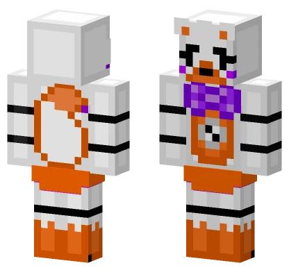 Backwards Lolbit Minecraft skin