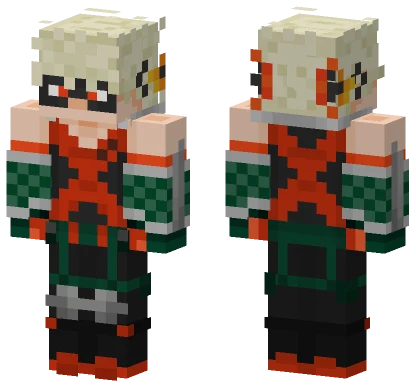 Bakugo Hero Outfit Minecraft skin