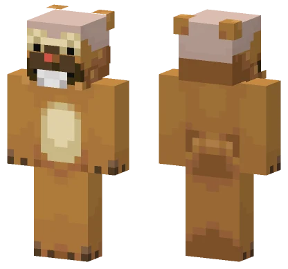 Bald Bidoof Minecraft skin
