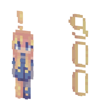 Bald Boy With Blue Outfit Minecraft skin