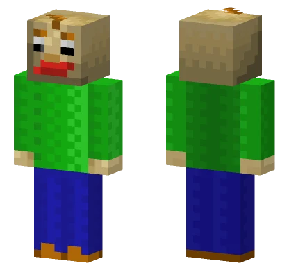 Baldi V2 Minecraft skin