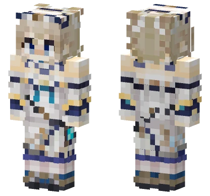 Barbara Genshin Color Accurate Minecraft skin