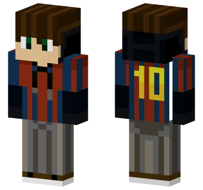 Barcelona 2 Footballer Minecraft skin