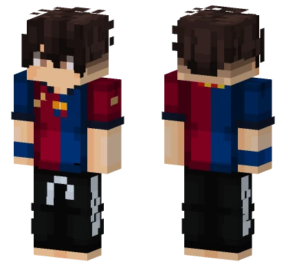 Barcelona Footballer Minecraft skin