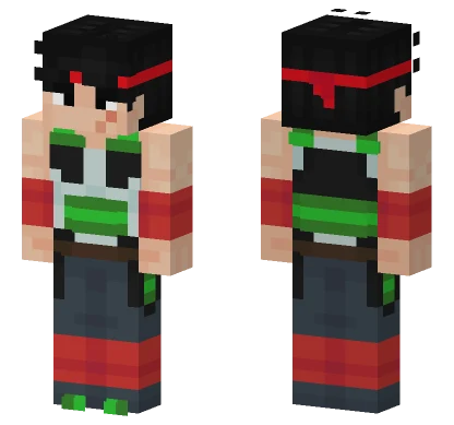 Bardock Father of Goku Minecraft skin