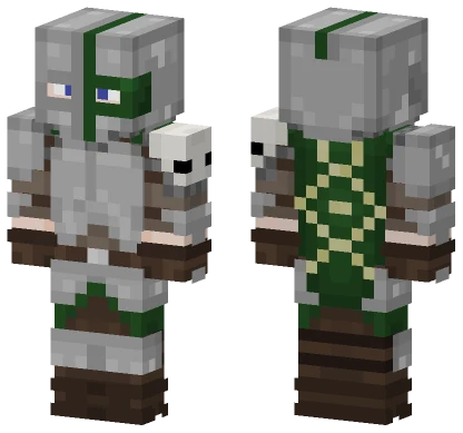 Bare Bones Dragon Hunter Minecraft skin