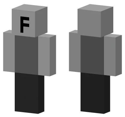 Base With F On Face Minecraft skin