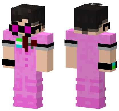 Batted Terno Rosa V2 Minecraft skin