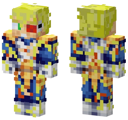 Battle Scarred SSJ Vegeta Minecraft skin