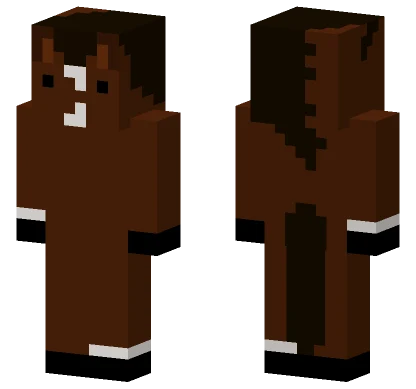 Bay Horse V2 Minecraft skin