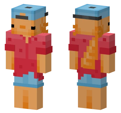 Beach Autumn Outfit Minecraft skin