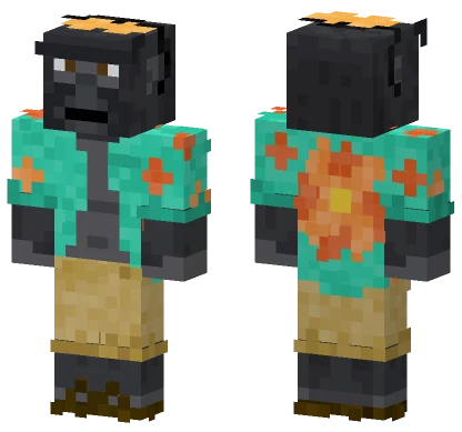 Beach Gorilla Minecraft skin