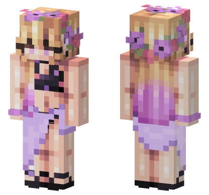 Beach Party Girl Minecraft skin