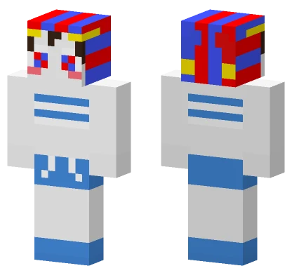 Beach Pomni Minecraft skin