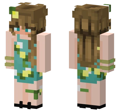 Beach Vibes Girl Minecraft skin