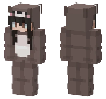 Bear Girl D Minecraft skin
