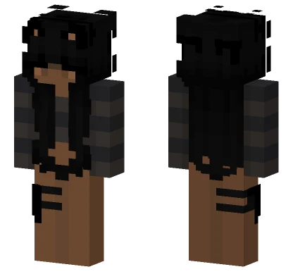 Bear Girl Gun Minecraft skin
