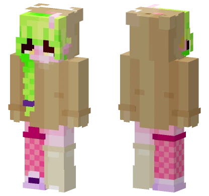 Beary Cute Girl Minecraft skin