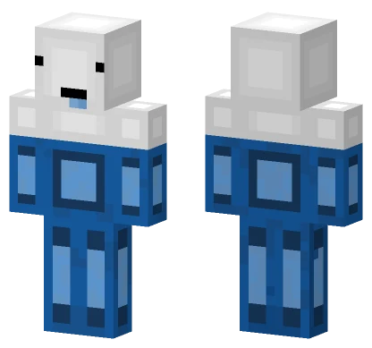 Bedless Revamp Blue Minecraft skin