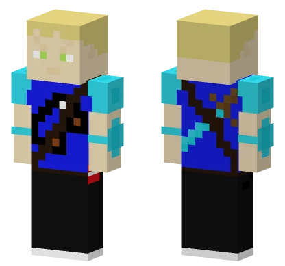 Bedwars Player Blue Minecraft skin