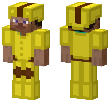 Bedwars Yellow Outfit Minecraft skin