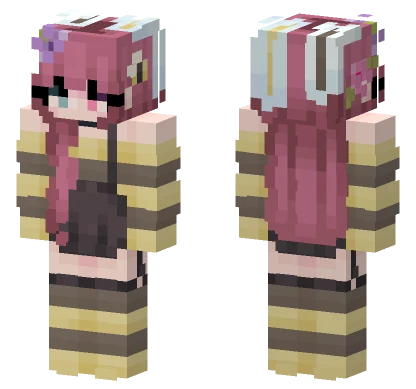 Bee Floral Minecraft skin