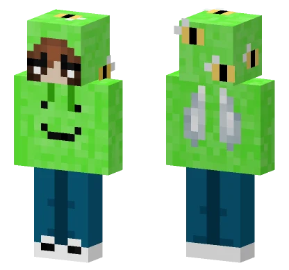 Bee Girl Dream Smile Hoodie Minecraft skin