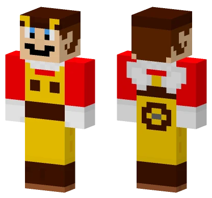 Bee Mario Minecraft skin