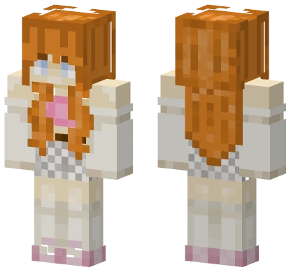 Beige Girly Outfit Minecraft skin