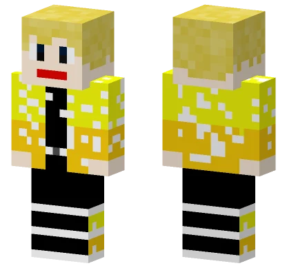 Better Zenitsu Agatsuma Minecraft skin