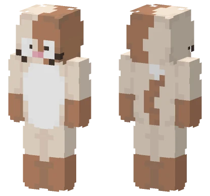 Big Eye Brown Light Tan Cat Minecraft skin