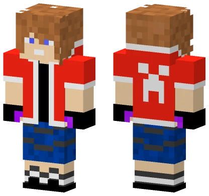 Big Red Jacket Minecraft skin