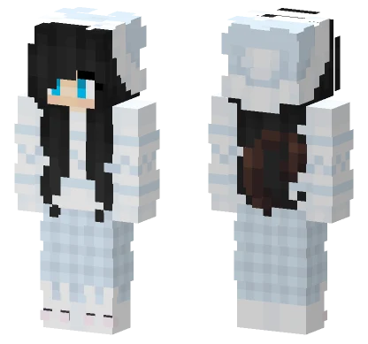 Béjmaksi Black and White Minecraft skin