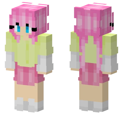 Béjmaksi Pink Hair Girl Minecraft skin