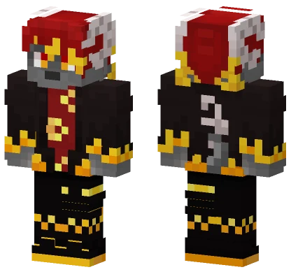 Black And Gold Knight Minecraft skin