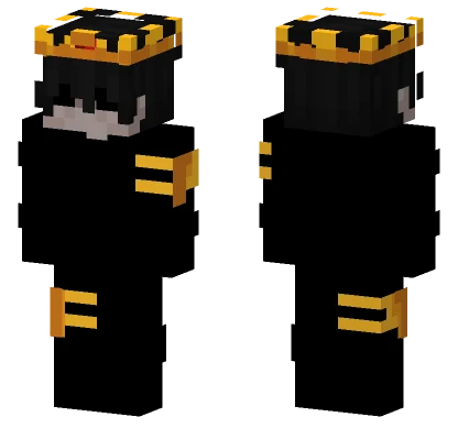 Black And Gold Outfit Minecraft skin
