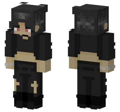 Black And Gold Priest Minecraft skin