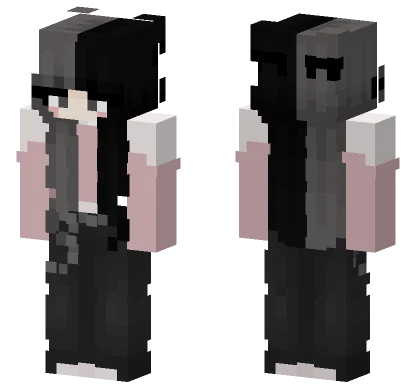 Black And Pink Outfit Minecraft skin