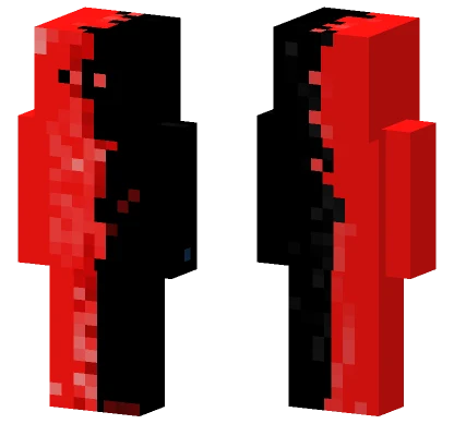 Black And Red Minecraft skin