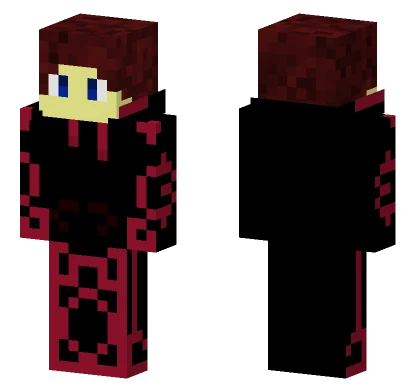 Black And Red Hoodie Minecraft skin