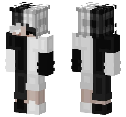 Black and White Minecraft skin
