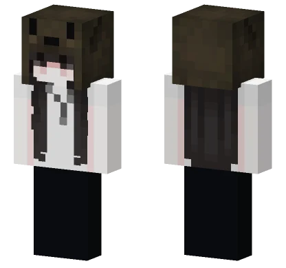 Black and White Bear Minecraft skin