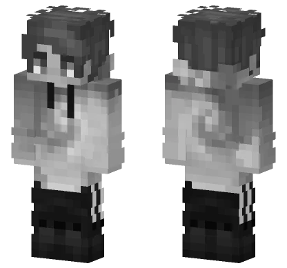 Black And White Boy Minecraft skin